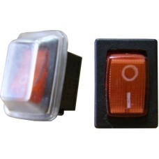 Переключатель АсКо YL211-03 красный с крышкой