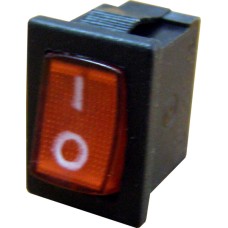 Перемикач АсКо YL211-02 червоний з підсвічуванням