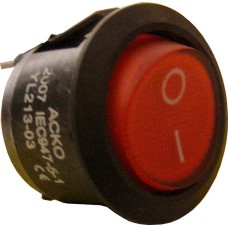 Переключатель АсКо YL213-06 черный/красный
