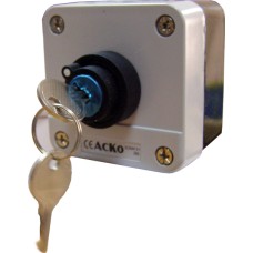 Пост командоаппаратный 2-х местный АсКо XAL-B144 с ключом 1з (A0140020015)