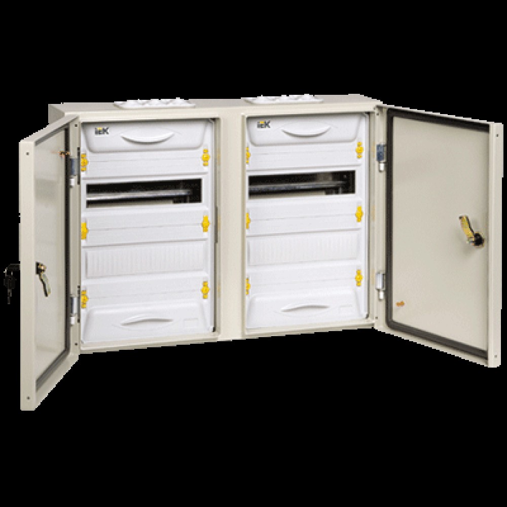 Корпус металлический ИЭК ЩРн-2x24з-1 74 IP54 UNIVERSAL (MKM11-N-2X24-54-Z-U)