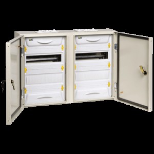 Корпус металевий ІЕК ЩРн-2x24з-1 74 IP54 UNIVERSAL