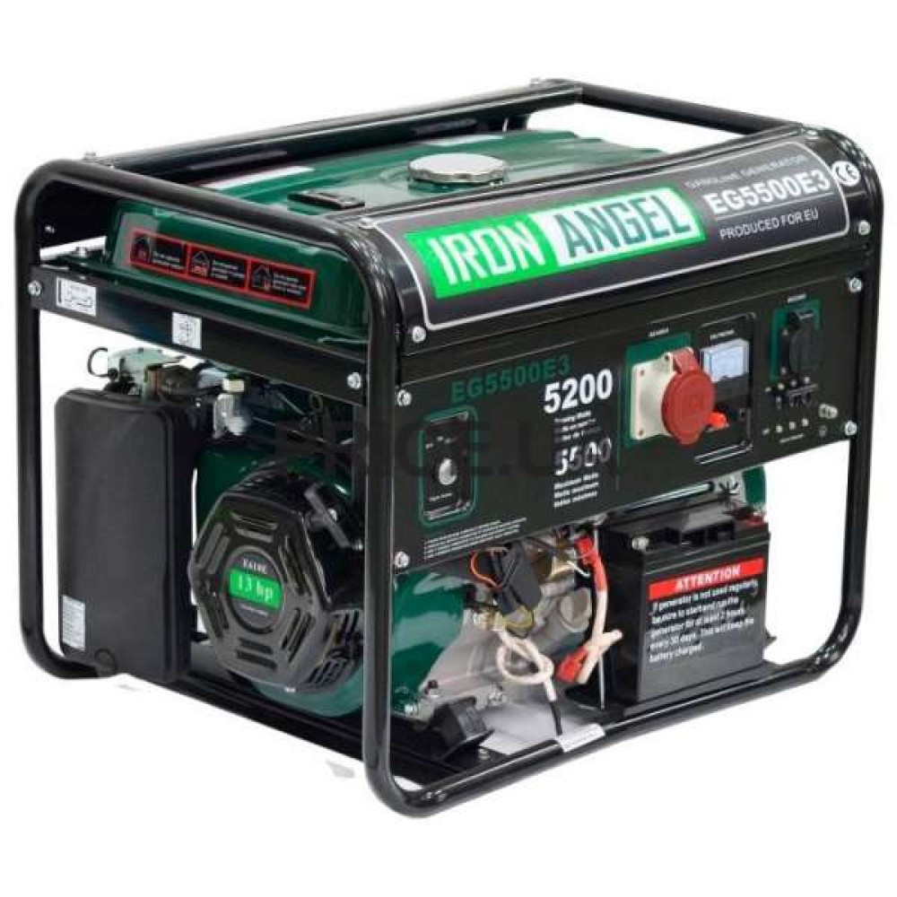 Генератор бензиновый IRON ANGEL EG 5500 E3