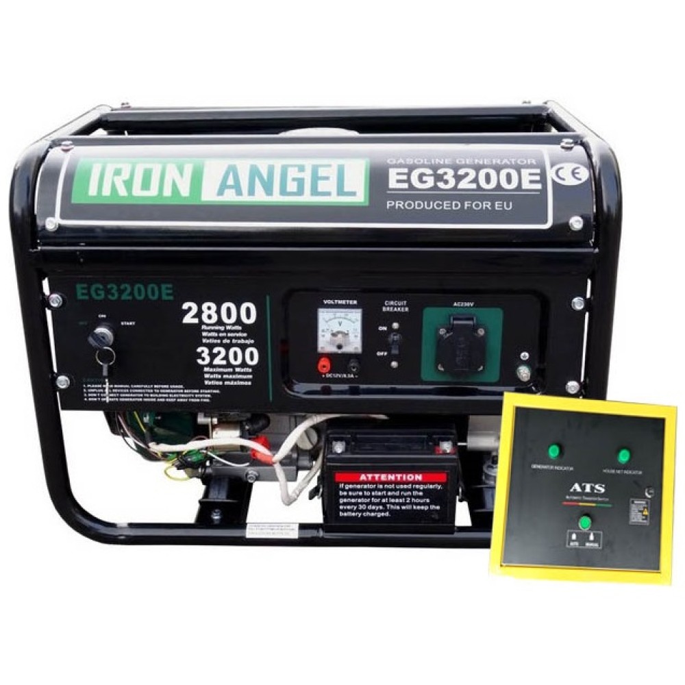 Генератор бензиновый IRON ANGEL EG3200Е ATS