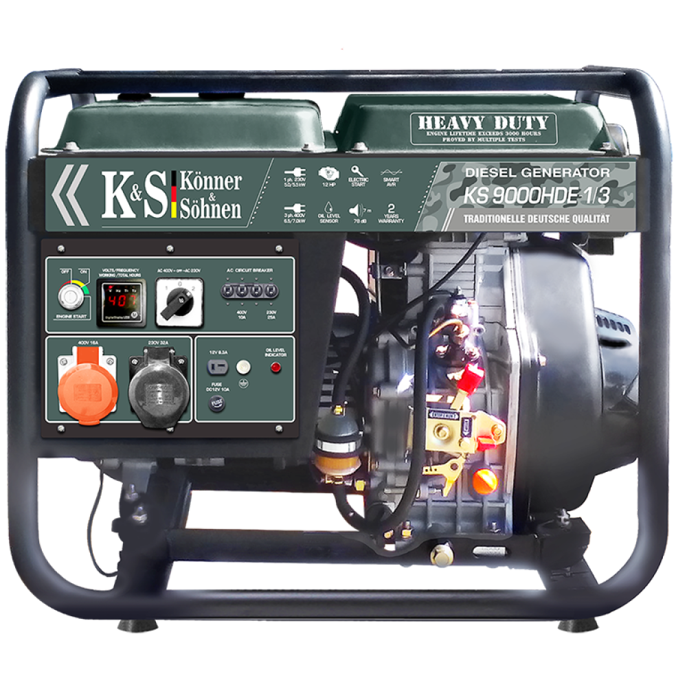 Генератор дизельный Konner&Sohnen KS 9000HDE-1/3