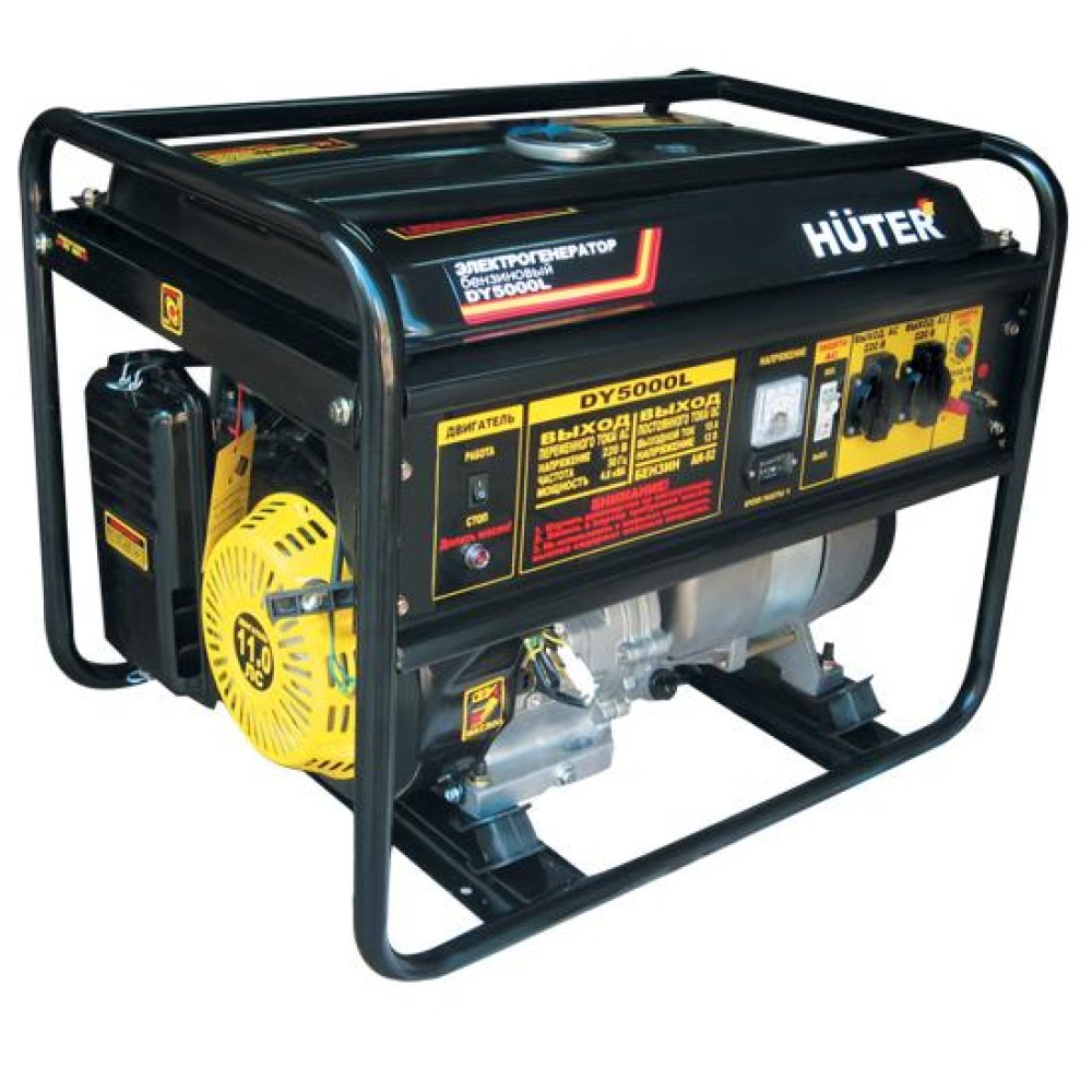 Генератор бензиновый HUTER DY 5000 L