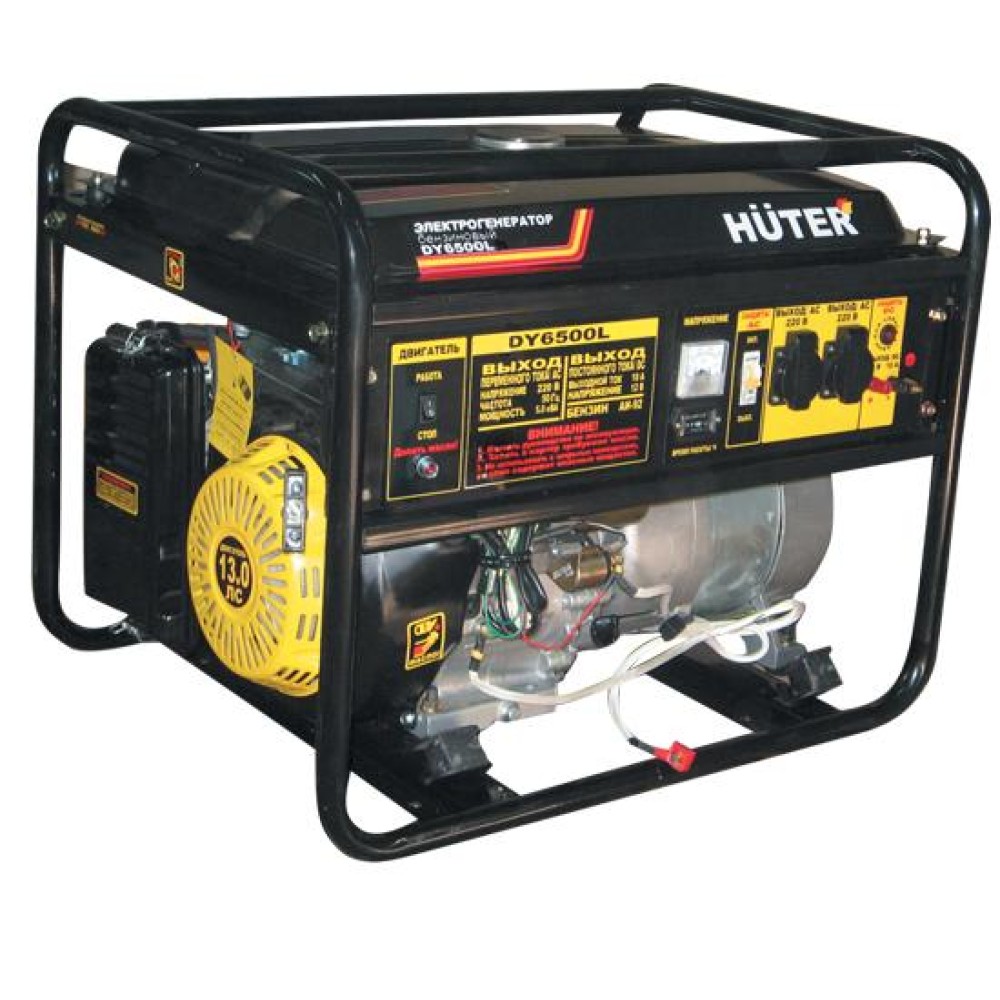 Генератор бензиновый HUTER DY 6500 L