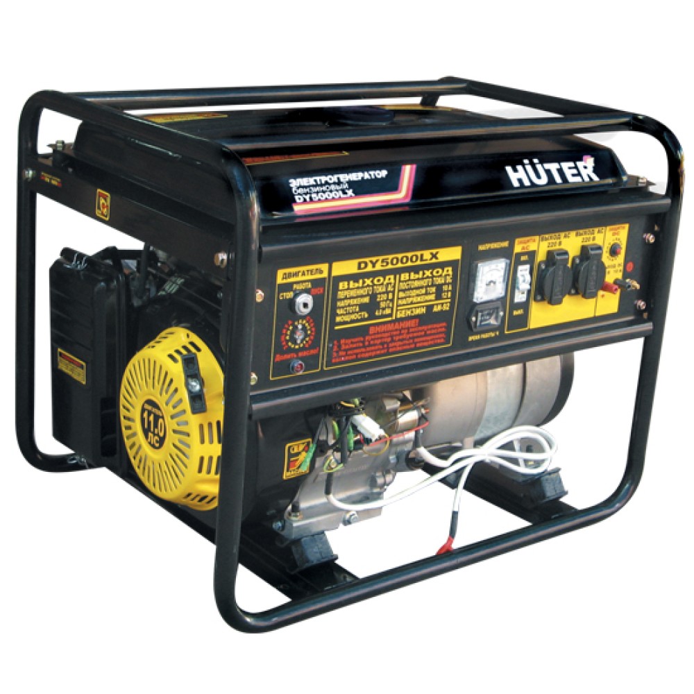 Генератор бензиновый HUTER DY 5000 LX