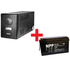 Готовое решение ИБП Powercom INF-800 + АКБ NPP NP12-150