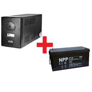Готовое решение ИБП Powercom INF-800 + АКБ NPP NP12-200