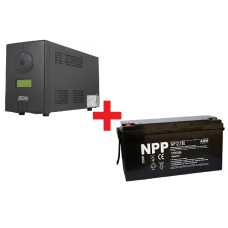 Готовое решение ИБП Powercom INF-1100 + АКБ NPP NP12-150