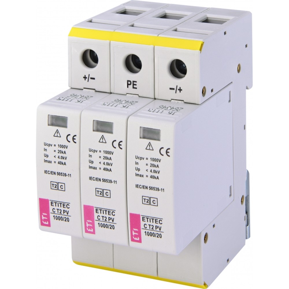 Ограничитель перенапряжения ETI ETITEC C T2 PV 1000/20 (2440430)