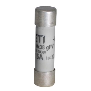 Предохранитель цилиндрический ETI CH10x38 gPV 12A/1000V DC UL (2625106)
