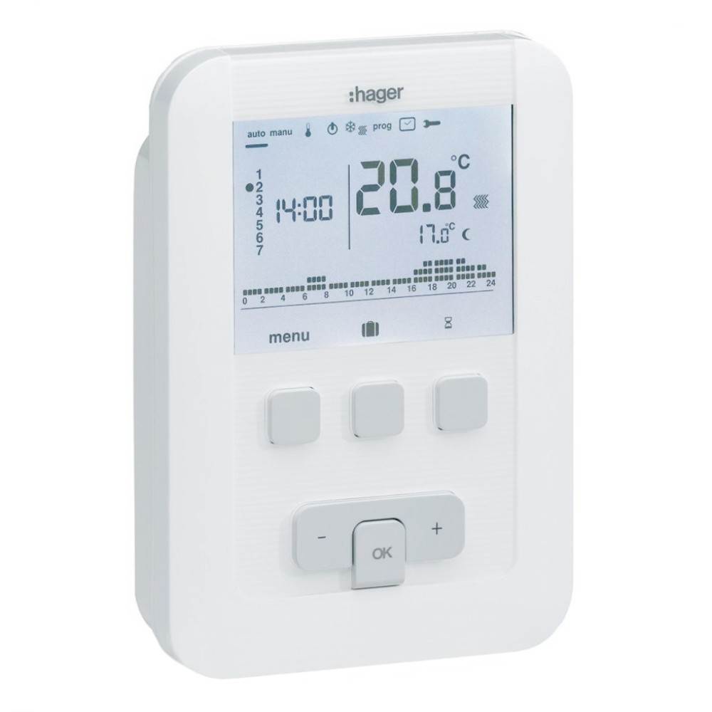 Терморегулятор цифровой многофункциональный Hager EK520