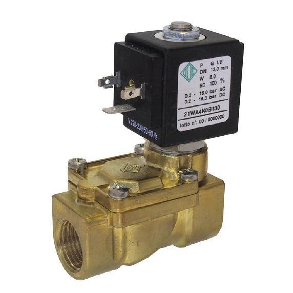Электромагнитный клапан ODE 21WA4KOB130 1/2" НЗ
