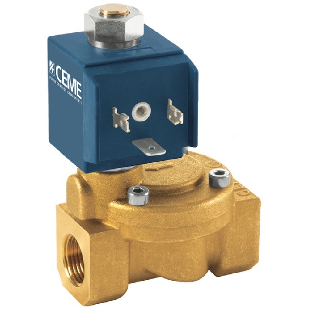 Электромагнитный клапан Ceme 8814 1/2` NBR 12V D.C. НЗ