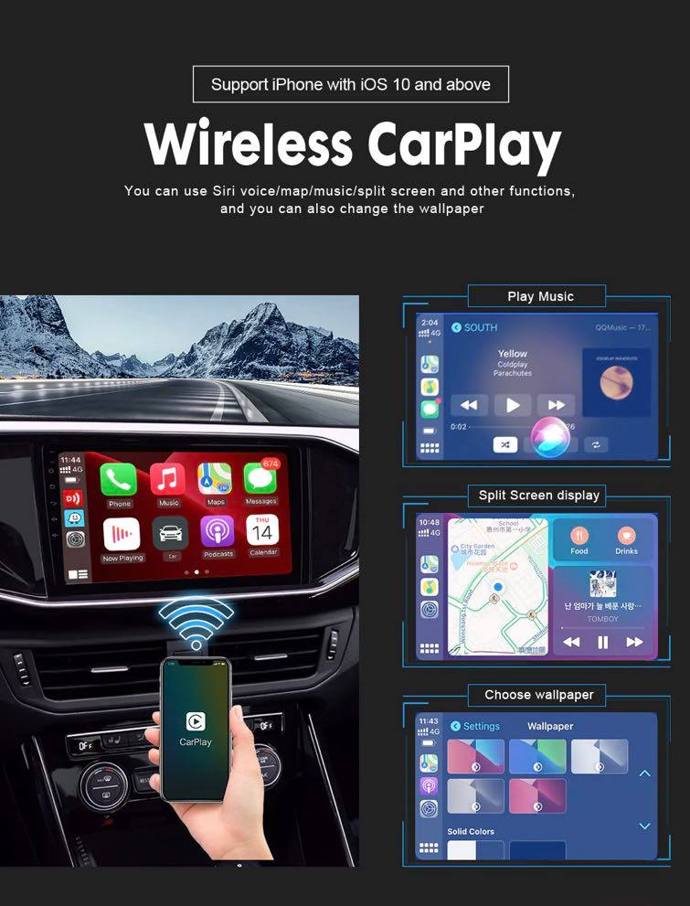 Подключение адаптера CarPlay/Android Auto