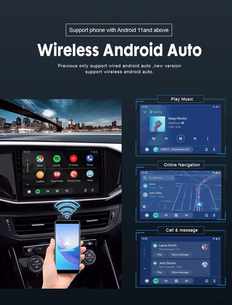 Подключение адаптера CarPlay/Android Auto