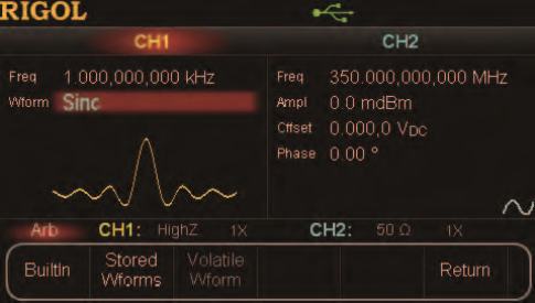 Универсальный генератор сигналов Rigol DG5101