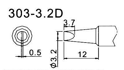 Паяльне жало Quick 303-3.2D