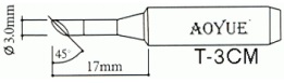 Паяльное жало AOYUE T-3CM